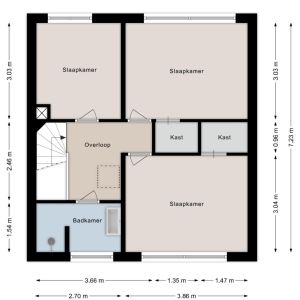 Meeuwenstraat 10, 7771 AB Hardenberg - Plattegrond 2
