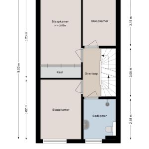 Mesdagstraat 13, 7701 ZT Dedemsvaart - Plattegrond 2