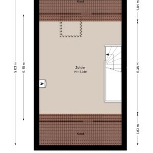 Mesdagstraat 13, 7701 ZT Dedemsvaart - Plattegrond 3