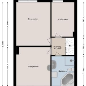 Groen van Prinstererstraat 3, 7691 AH Bergentheim - Plattegrond 2