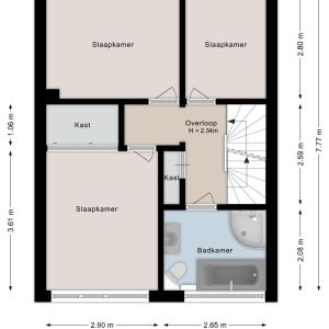 Rembrandtstraat 36, 7771 XG Hardenberg - Plattegrond 2