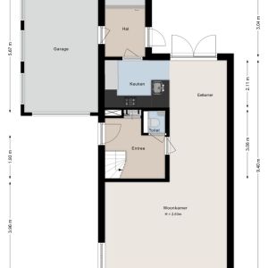 Van Sandickstraat 15, 7701 XE Dedemsvaart - Plattegrond 1