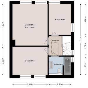 Grachtstraat 28, 7693 PC Sibculo - Plattegrond 2