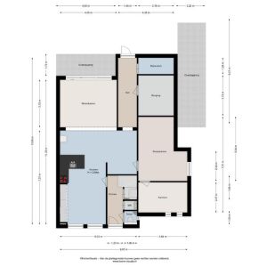 Grachtstraat 28, 7693 PC Sibculo - Plattegrond 1