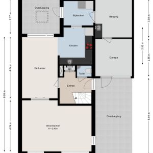 De Koningsvaren 100, 7701 MK Dedemsvaart - Plattegrond 1