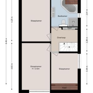 De Koningsvaren 100, 7701 MK Dedemsvaart - Plattegrond 2