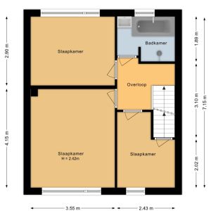 Anton van der Horststraat 7, 7701 TG Dedemsvaart - Plattegrond 2