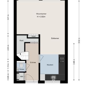 Juffrouw Schefferstraat 5, 7695 SN Bruchterveld - Plattegrond 1