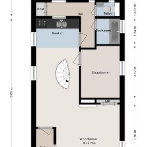 Rheezerend 118, 7701 BJ Dedemsvaart - Plattegrond 1