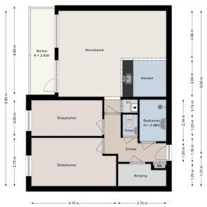 De Mulderij 218, 7772 HM Hardenberg - Plattegrond 1