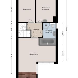 De Prunus 87, 7701 WJ Dedemsvaart - Plattegrond 2