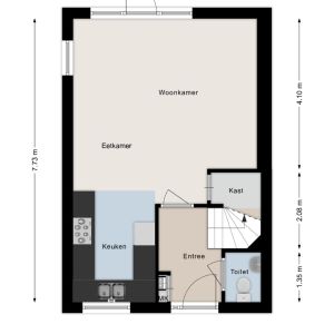 Van Sandickstraat 19, 7701 XE Dedemsvaart - Plattegrond 1