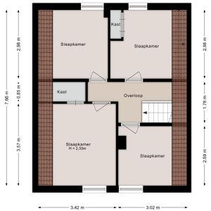 De Vaart 61, 7784 DK Ane - Plattegrond 2
