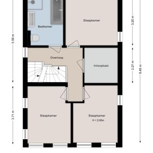 Het Bolwerk 6, 7707 EN Balkbrug - Plattegrond 2