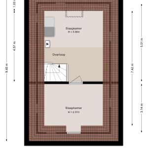 Het Bolwerk 6, 7707 EN Balkbrug - Plattegrond 3