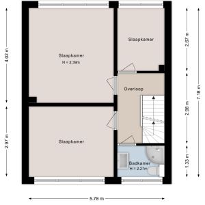 Bachplein 29, 7701 TT Dedemsvaart - Plattegrond 2