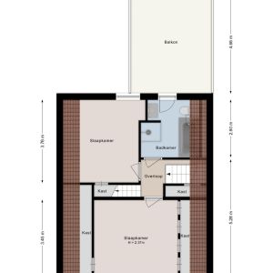 Molstraat 22, 7701 JC Dedemsvaart - Plattegrond 2