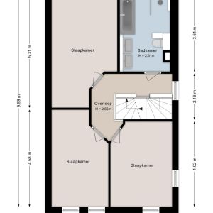 Van Barneveldstraat 18, 7701 XG Dedemsvaart - Plattegrond 2