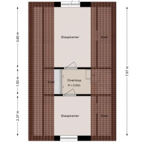 Parallelweg 7, 7691 AA Bergentheim - Plattegrond 2