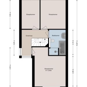 Mien Ruyslaan 46, 7701 ZE Dedemsvaart - Plattegrond 2