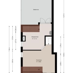 Zwolseweg 57, 7707 AB Balkbrug - Plattegrond 2