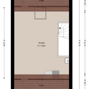 Boswerf 6, 7702 DA Dedemsvaart - Plattegrond 3