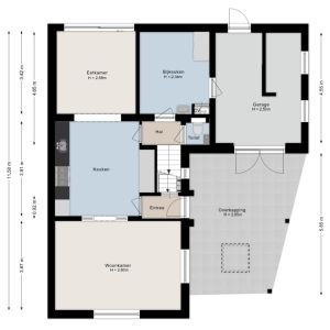 Johan Clemmestraat 16, 7692 AN MariËnberg - Plattegrond 1