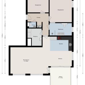 Van der Grondenstraat 5, 7701 XN Dedemsvaart - Plattegrond 1