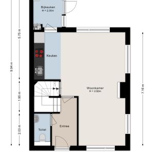 Hoopsteeweg 23, 7695 SJ Bruchterveld - Plattegrond 1