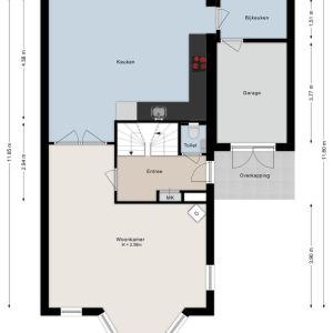 Westerweg 8 h, 7685 PK Beerzerveld - Plattegrond 1