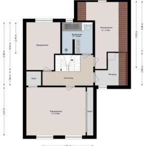 Westerweg 8 h, 7685 PK Beerzerveld - Plattegrond 2
