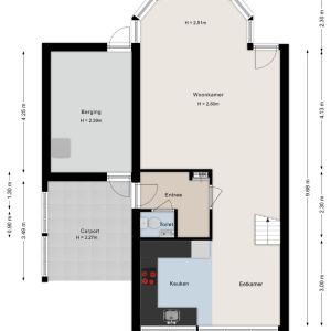 Wielewaalstraat 12, 7771 CX Hardenberg - Plattegrond 1