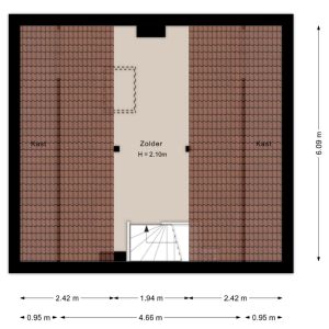 Rozenstraat 32, 7701 GC Dedemsvaart - Plattegrond 3