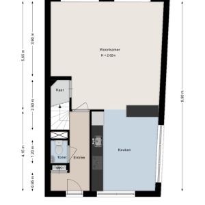 Van Kouwenborchstraat 77, 7773 CB Hardenberg - Plattegrond 1