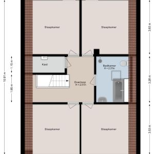 Gerard Doustraat 1, 7771 XC Hardenberg - Plattegrond 2