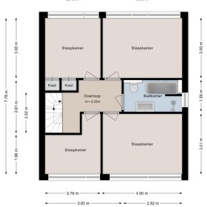 Langewijk 129, 7701 AD Dedemsvaart - Plattegrond 2